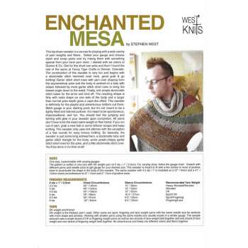 Stephen West - Enchanted Mesa - gedruckte Einzelblattanleitung